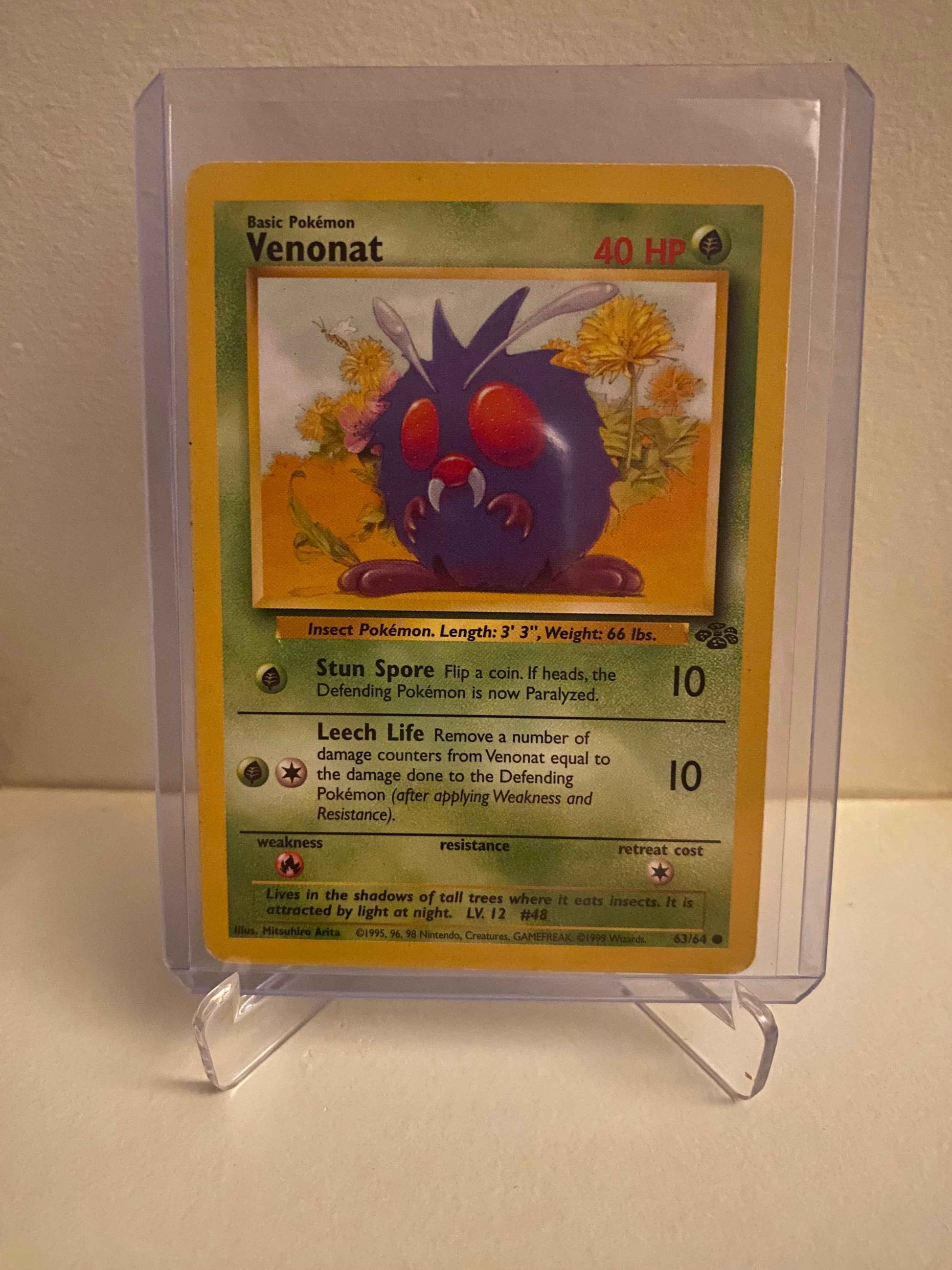 Pokemon kort Jungle - Venonat (63/64) - Pokedexet