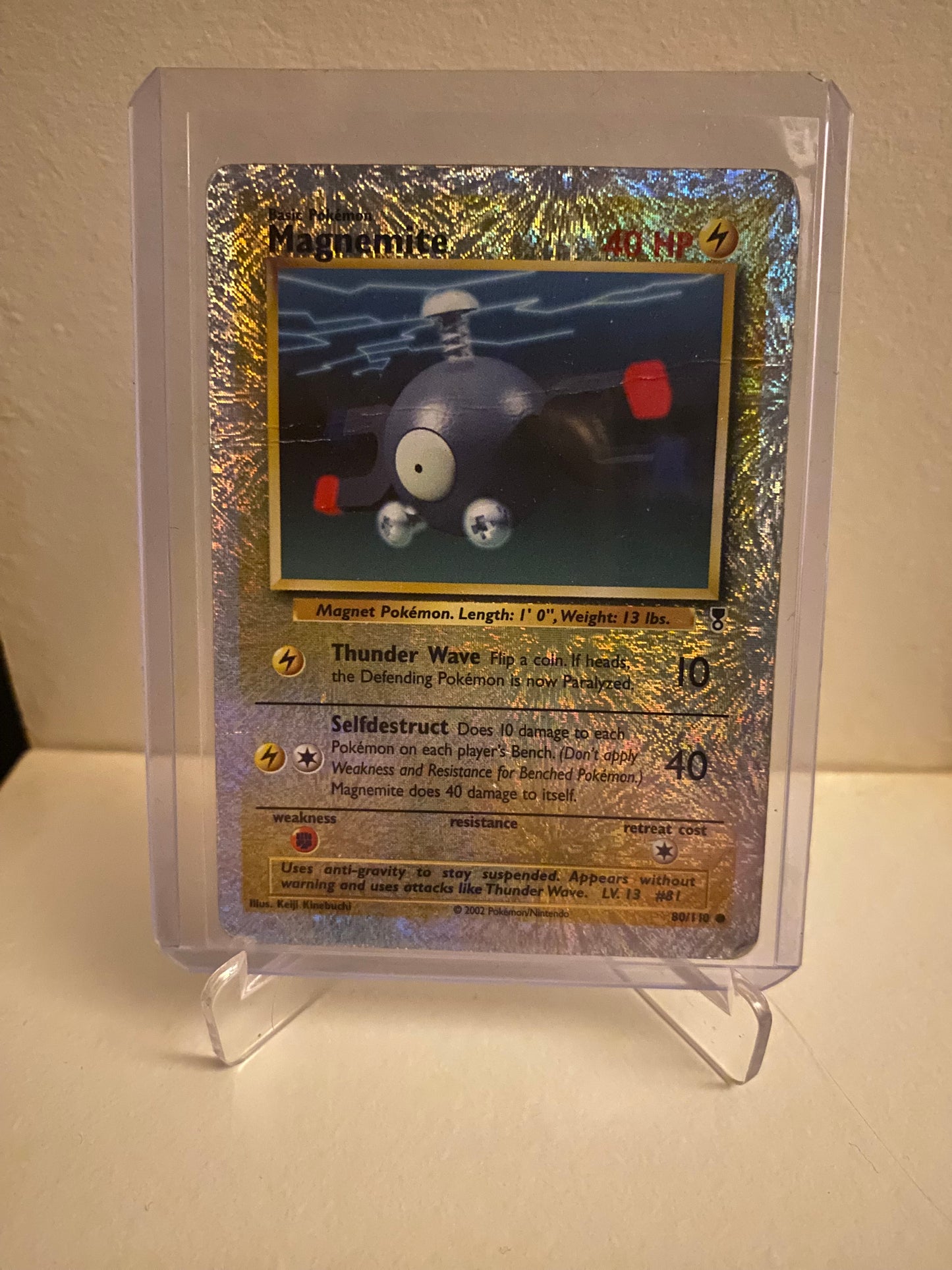 Pokemon kort Legendary Collection - Magnemite Reverse Holofoil (80/110) - Pokedexet