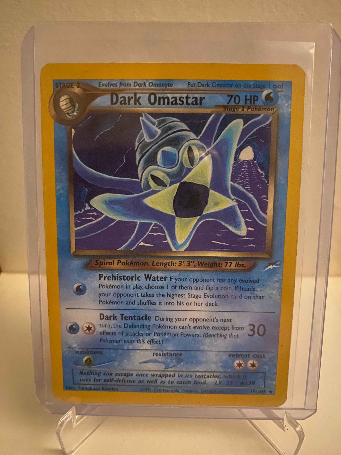 Pokemon kort Neo Destiny - Dark Omastar (19/105) - Pokedexet