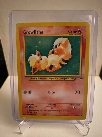 Pokemon kort Neo Destiny - Growlithe (68/105) - Pokedexet