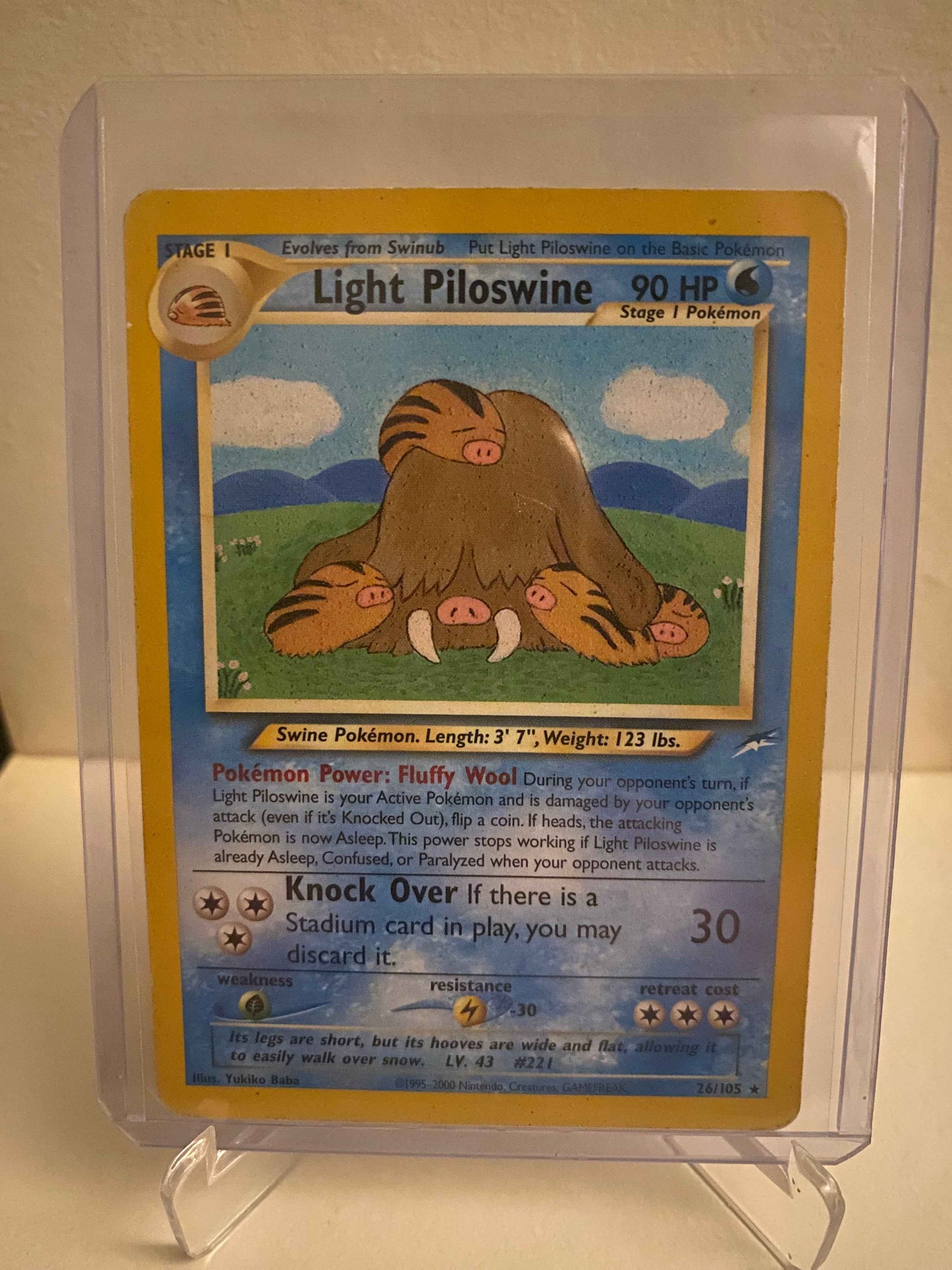 Pokemon kort Neo Destiny - Light Piloswine (26/105) - Pokedexet