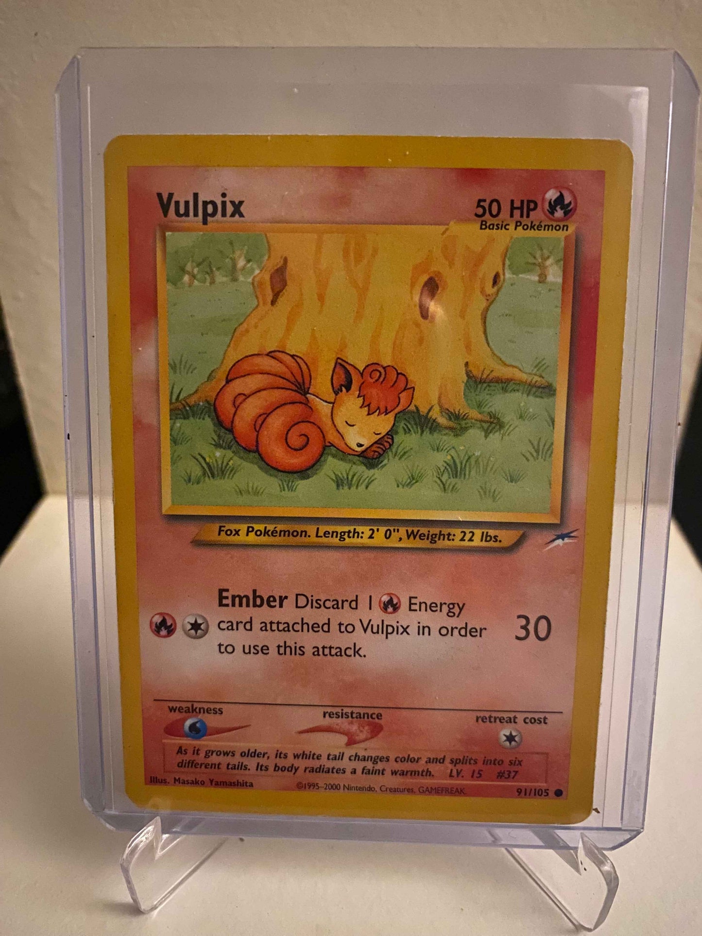 Pokemon kort Neo Destiny - Vulpix (91/105) - Pokedexet