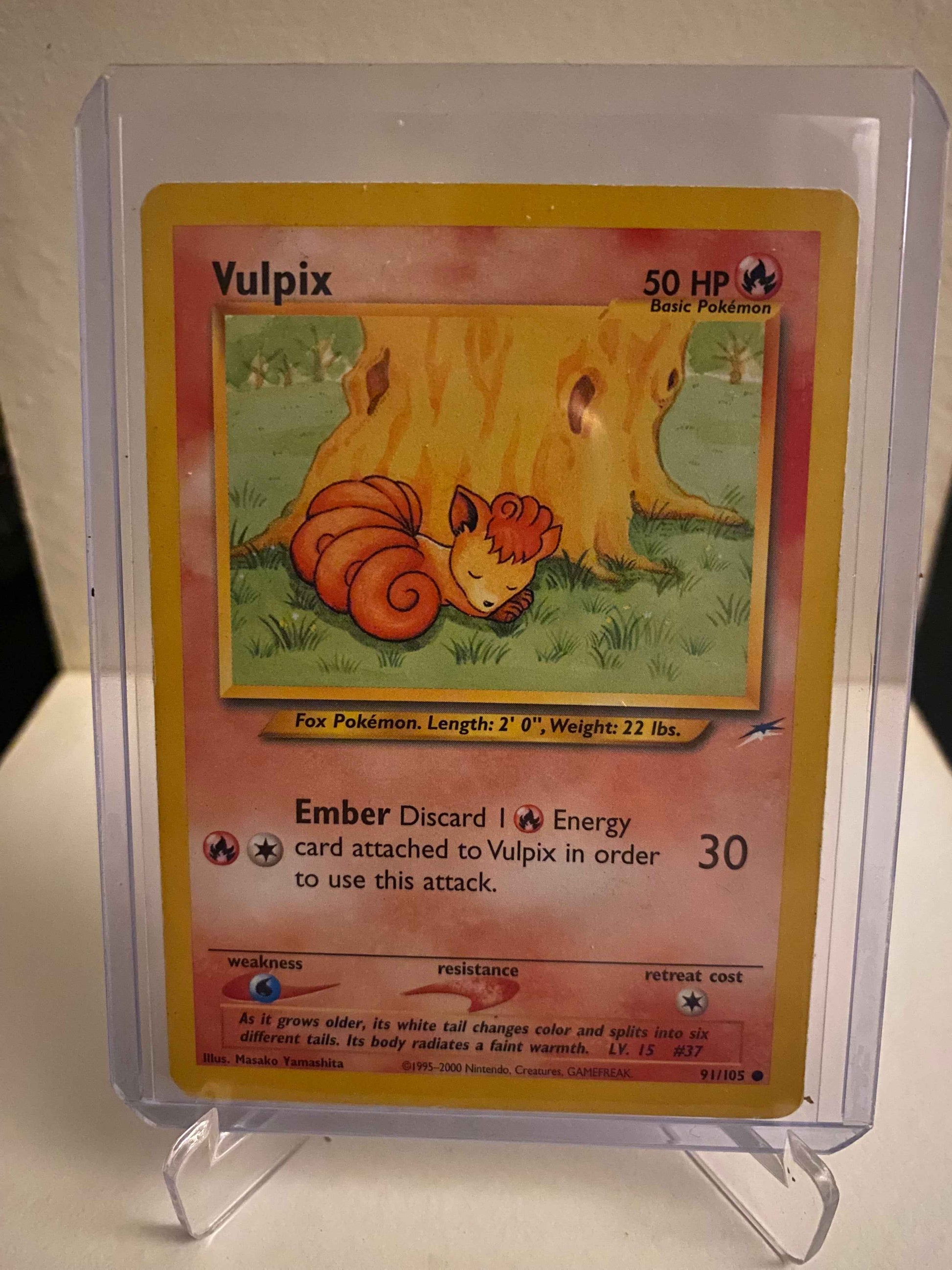 Pokemon kort Neo Destiny - Vulpix (91/105) - Pokedexet