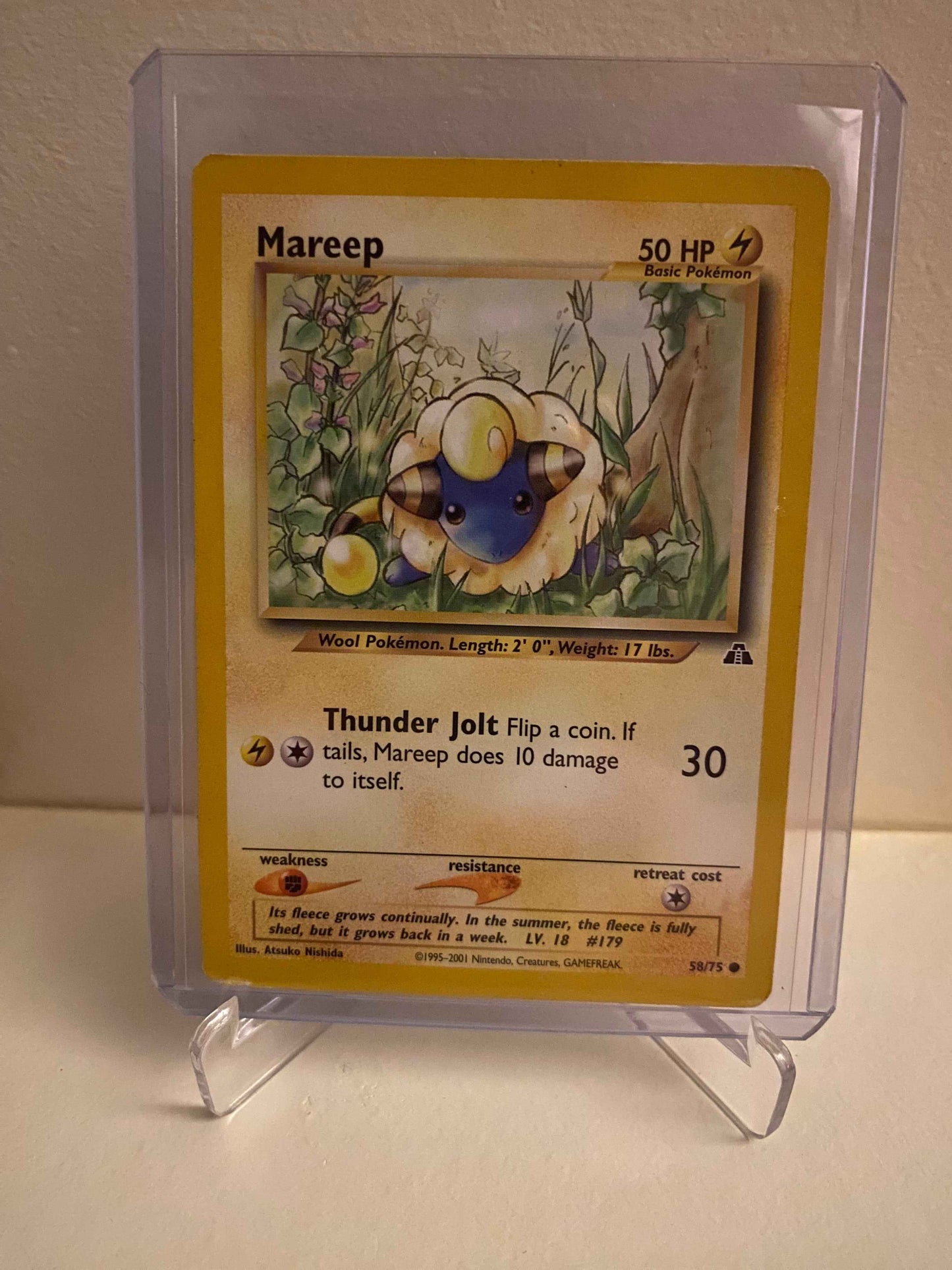 Pokemon kort Neo Discovery - Mareep (58/75) - Pokedexet