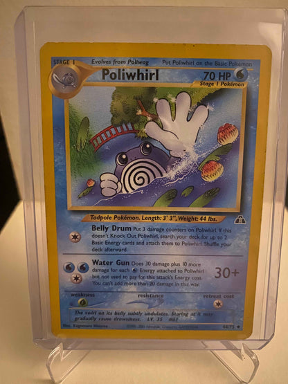 Pokemon kort Neo Discovery - Poliwhirl (44/75) - Pokedexet