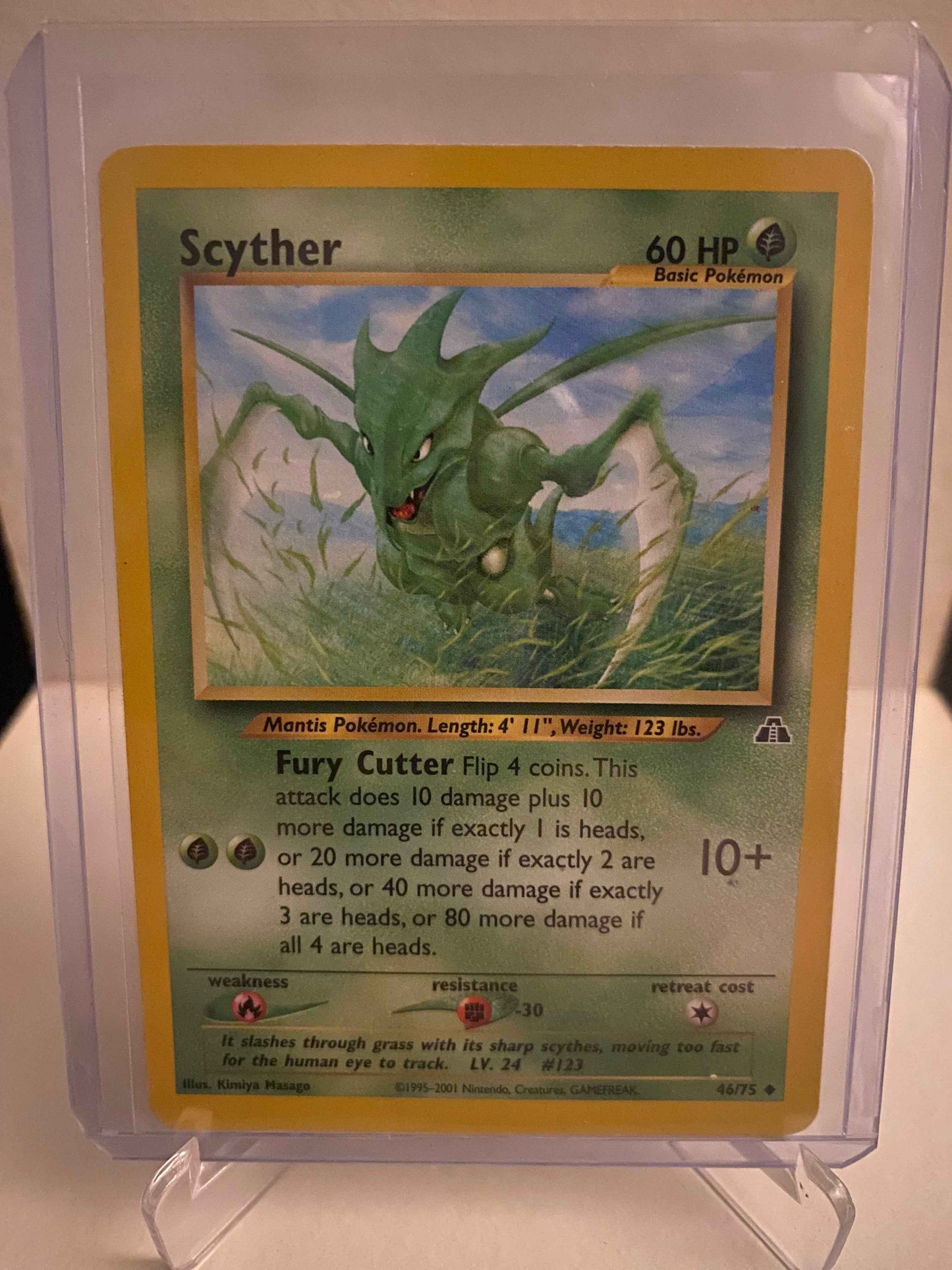 Pokemon kort Neo Discovery - Scyther (46/75) - Pokedexet