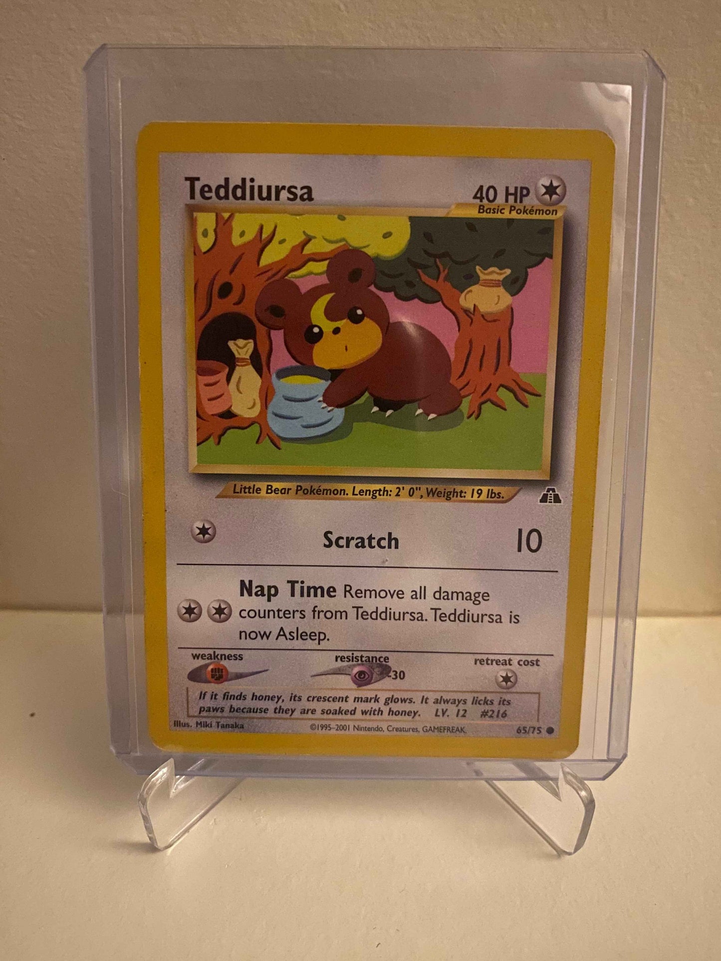 Pokemon kort Neo Discovery - Teddiursa (65/75) - Pokedexet
