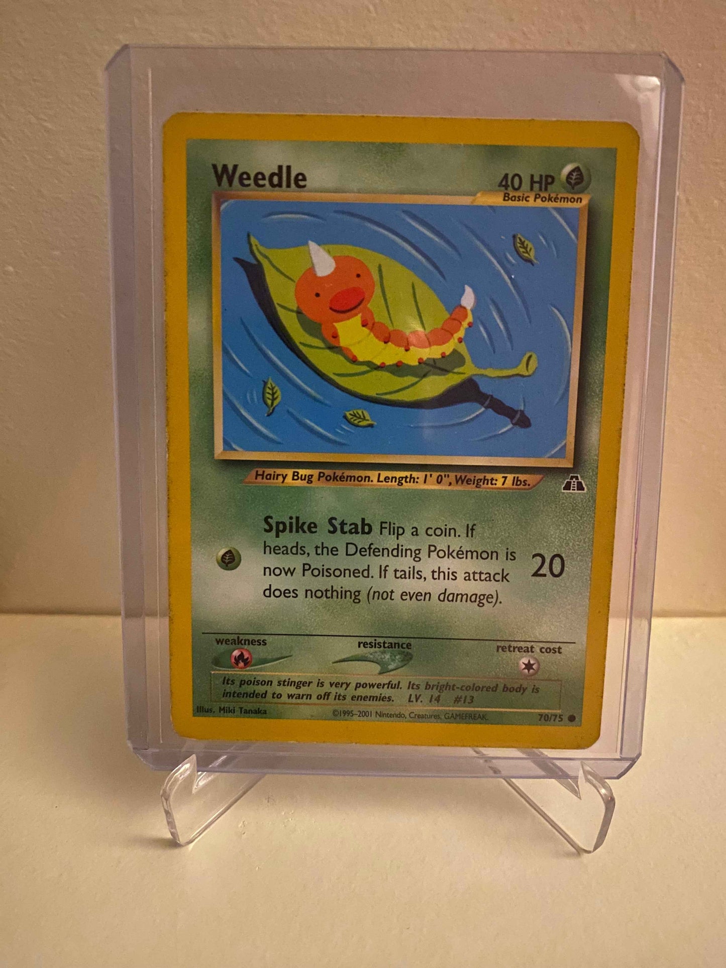Pokemon kort Neo Discovery - Weedle (70/75) - Pokedexet