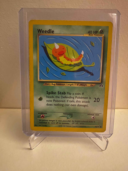 Pokemon kort Neo Discovery - Weedle (70/75) - Pokedexet