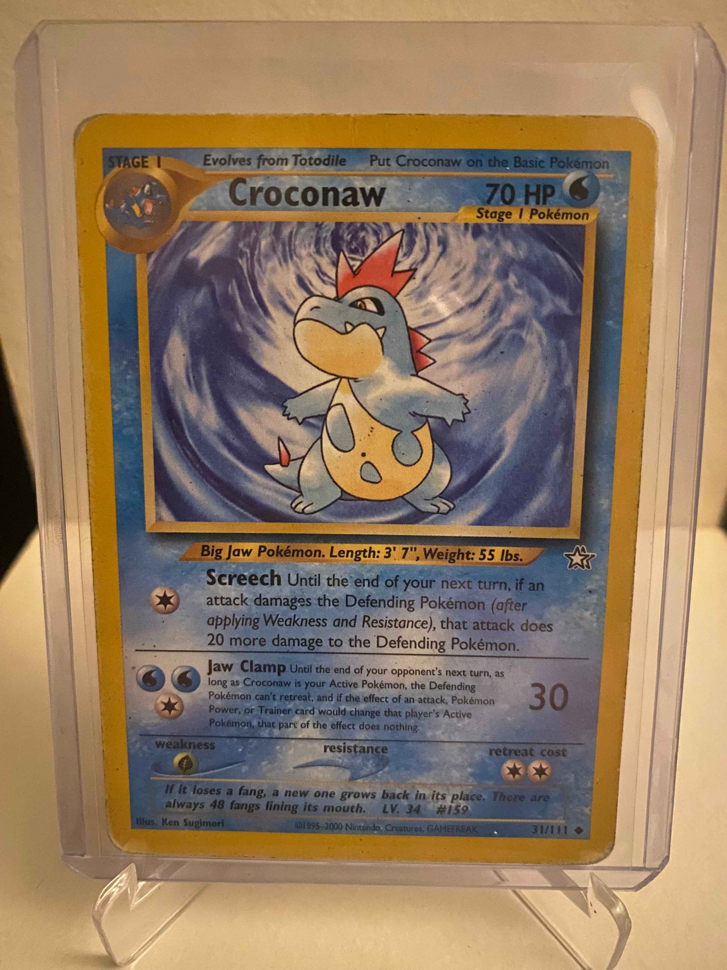 Pokemon kort Neo Genesis - Croconaw (31/111) - Pokedexet