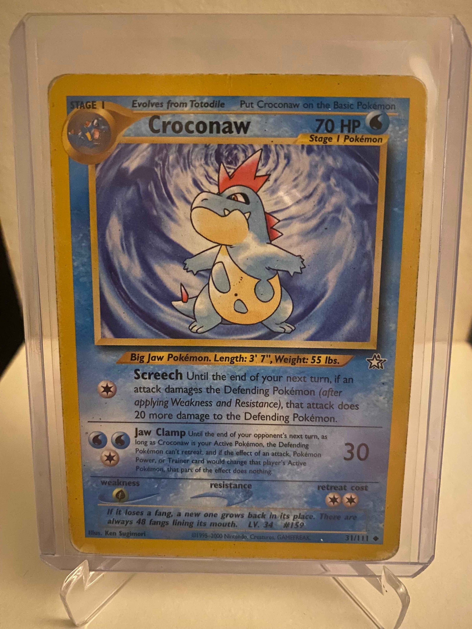 Pokemon kort Neo Genesis - Croconaw (31/111) - Pokedexet
