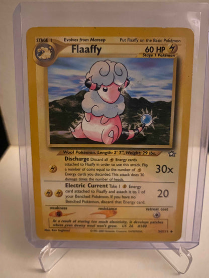 Pokemon kort Neo Genesis - Flaaffy (34/111) - Pokedexet