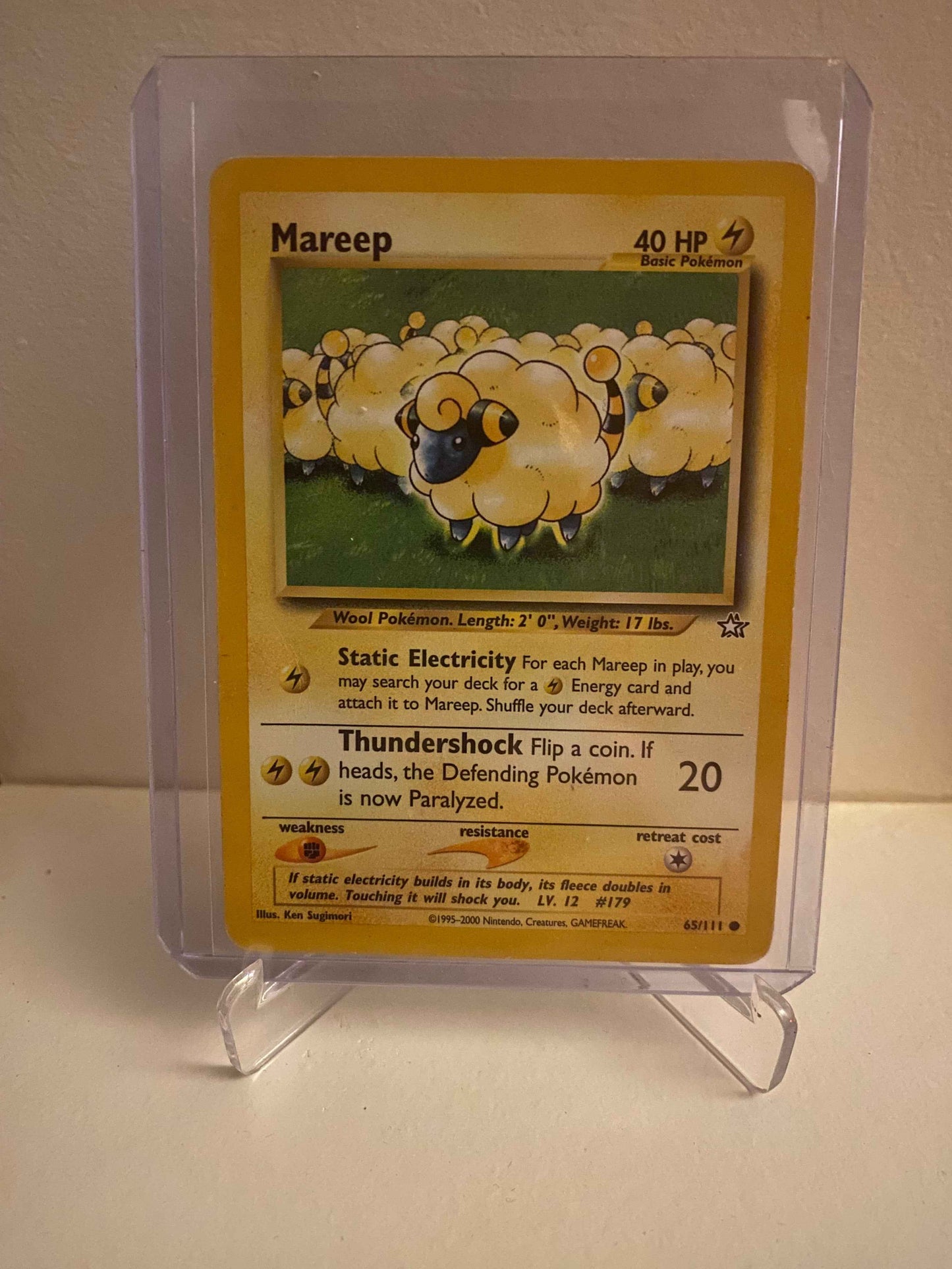 Pokemon kort Neo Genesis - Mareep (65/111) - Pokedexet