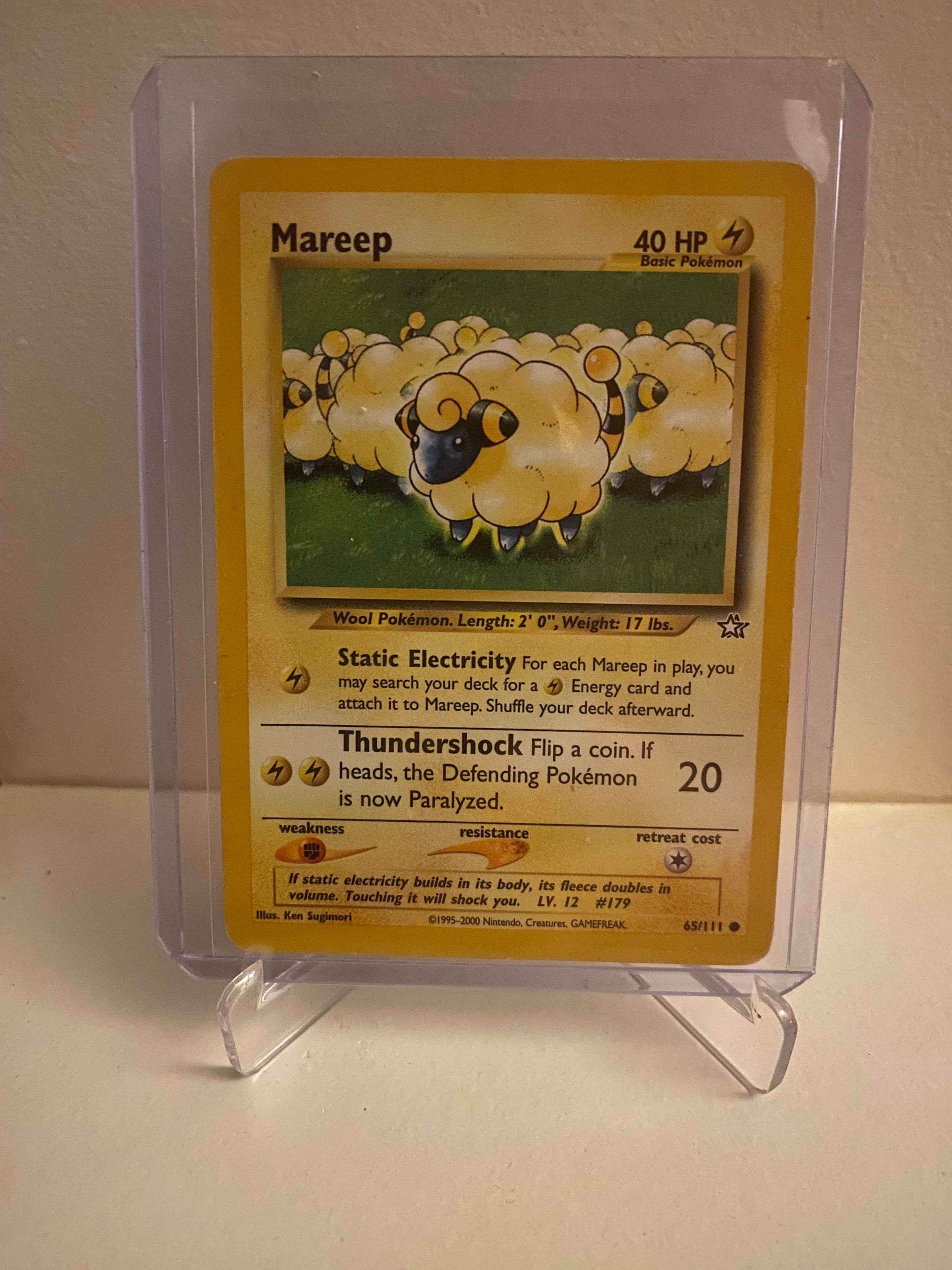 Pokemon kort Neo Genesis - Mareep (65/111) - Pokedexet