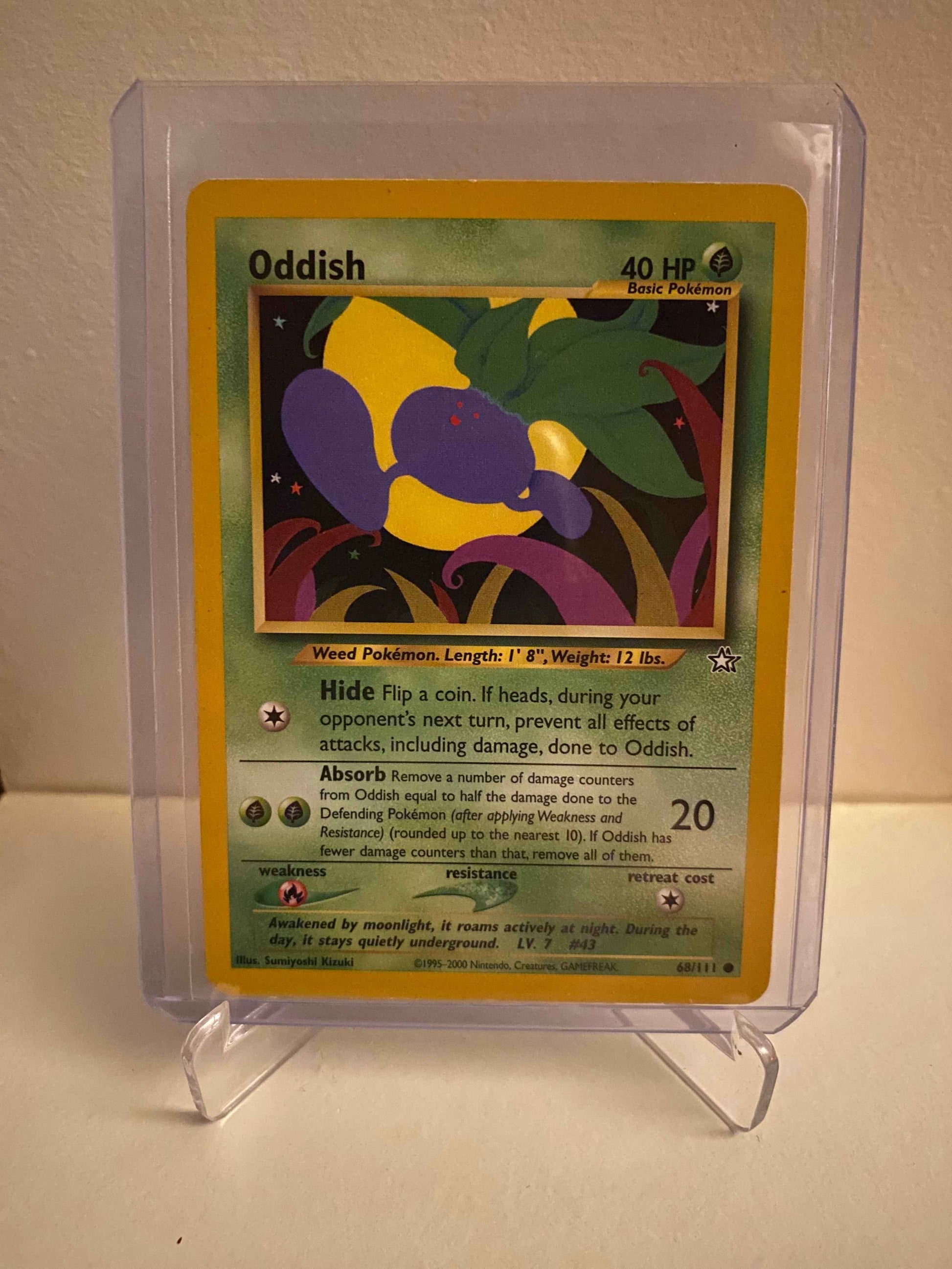 Pokemon kort Neo Genesis - Oddish (68/111) - Pokedexet
