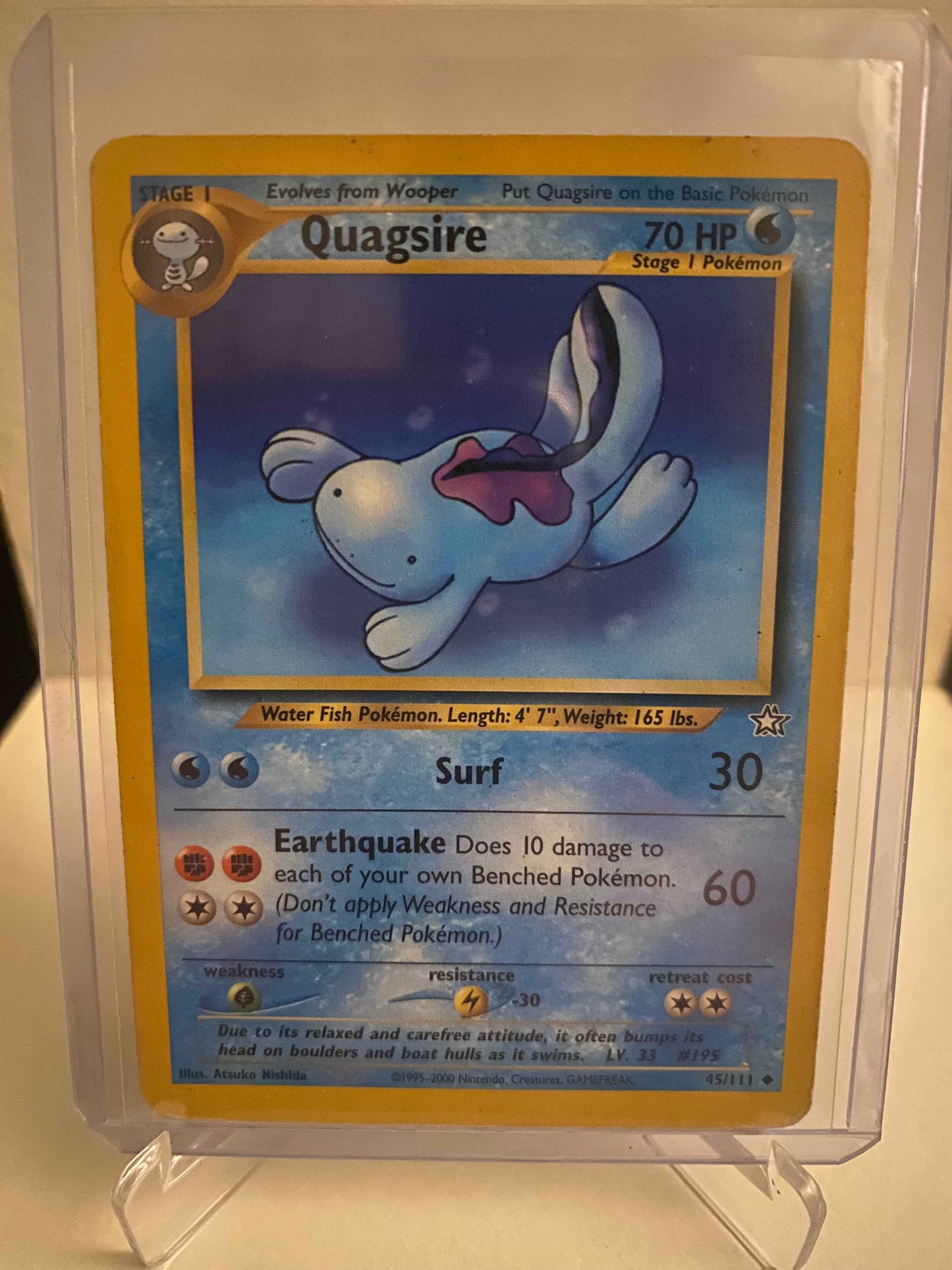 Pokemon kort Neo Genesis - Quagsire (45/111) - Pokedexet