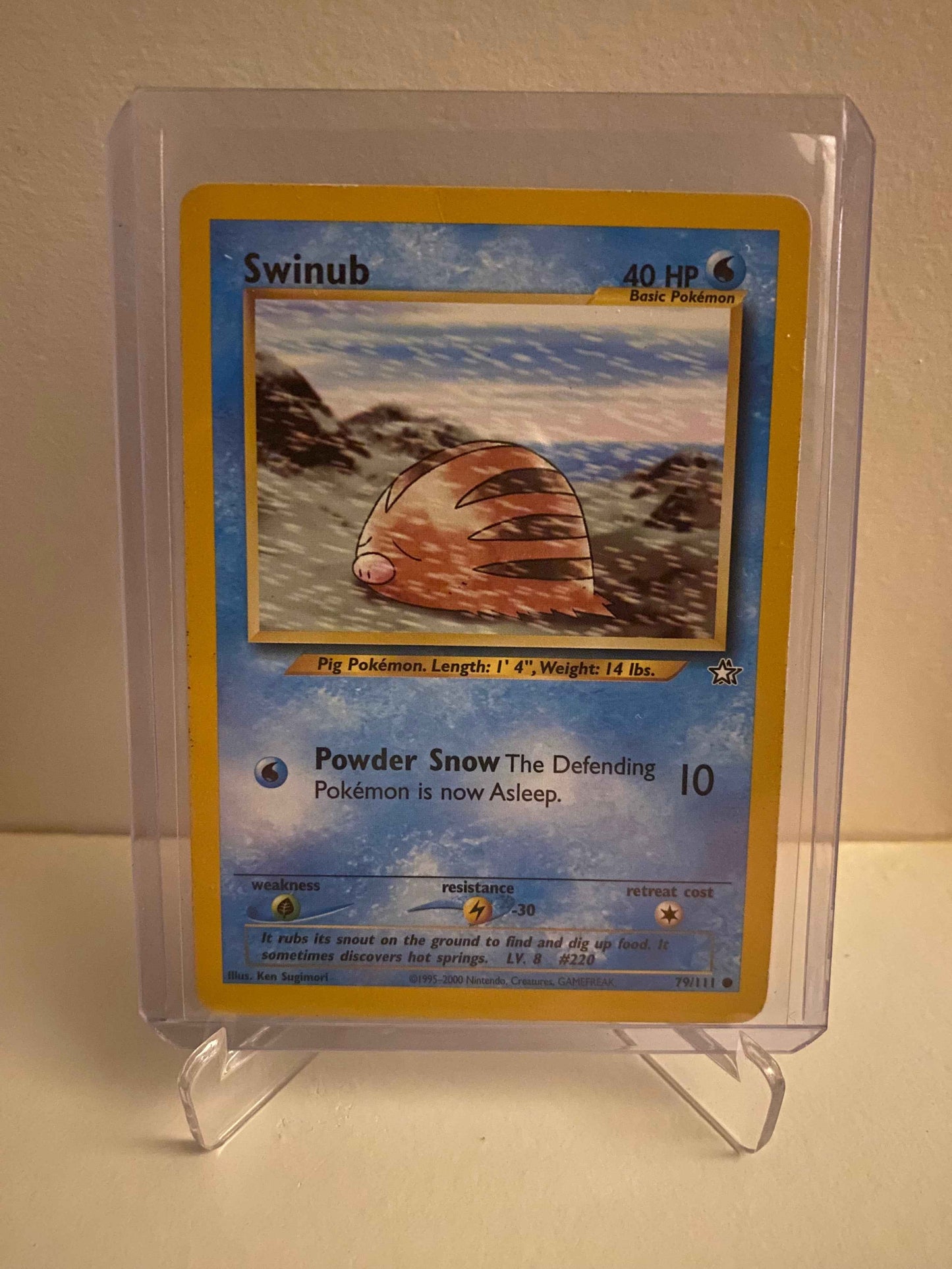 Pokemon kort Neo Genesis - Swinub (79/111) - Pokedexet