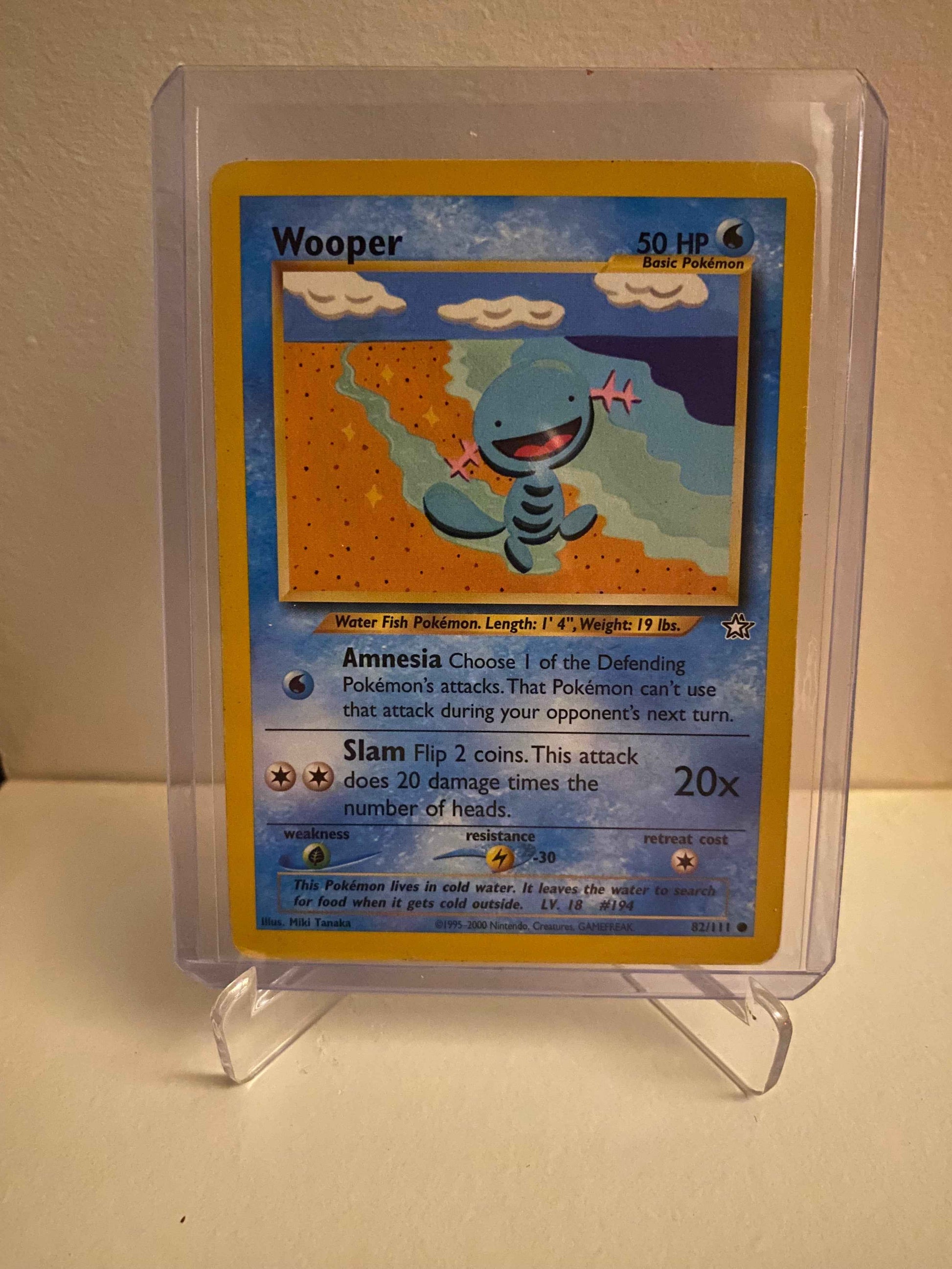 Pokemon kort Neo Genesis - Wooper (82/111) - Pokedexet