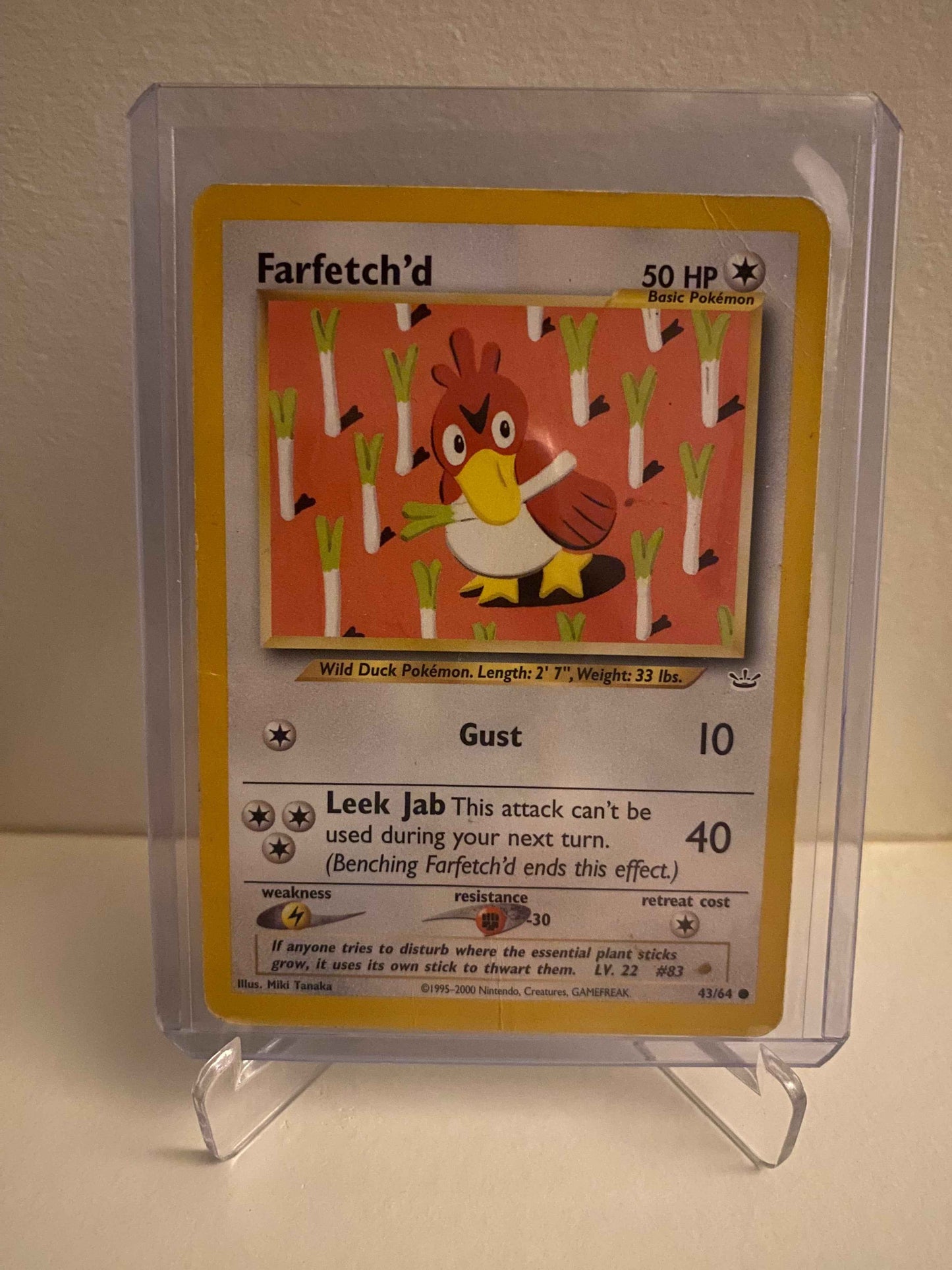 Pokemon kort Neo Revelation - Farfetch´d (43/64) - Pokedexet