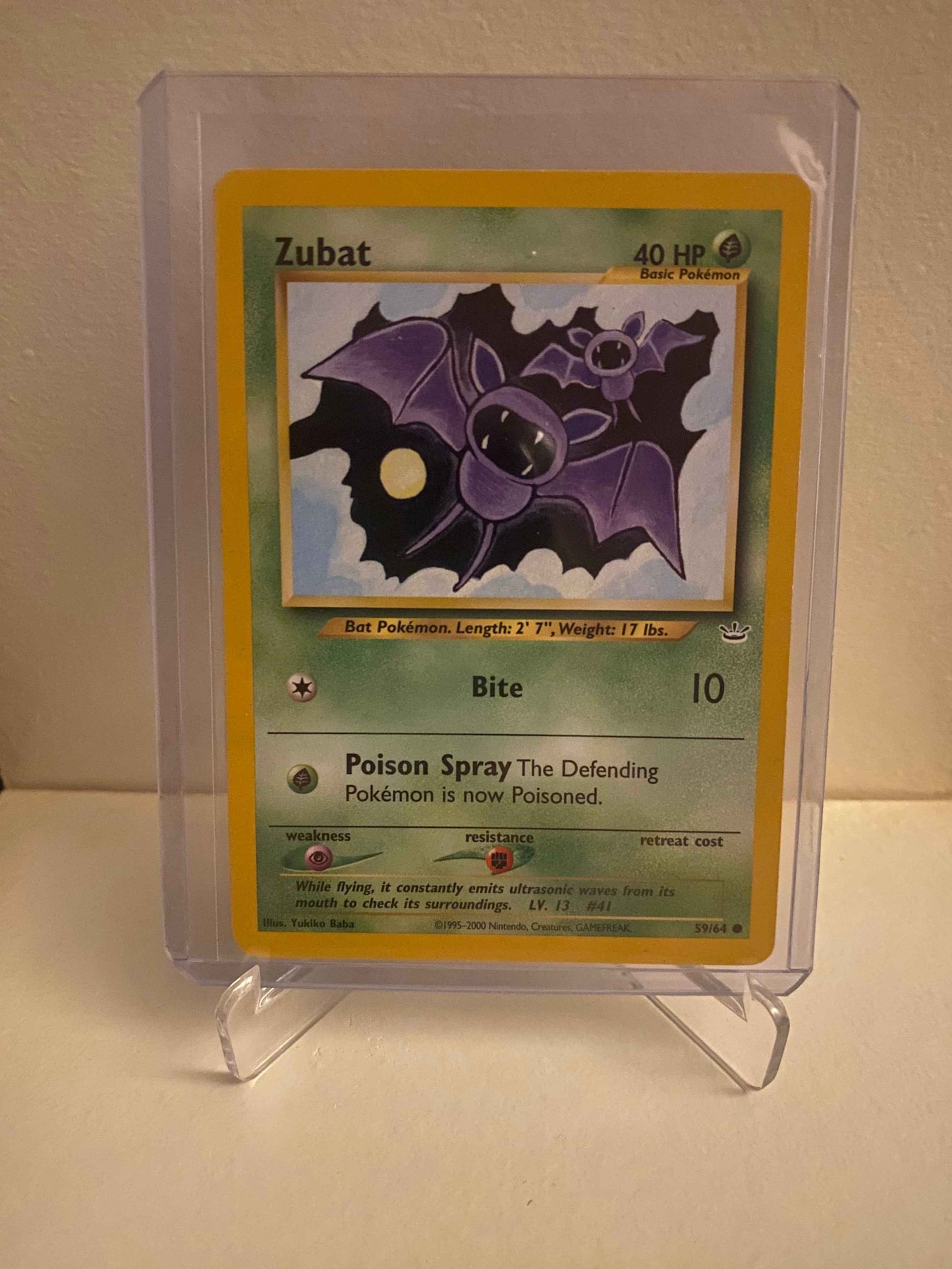 Pokemon kort Neo Revelation - Zubat (59/64) - Pokedexet