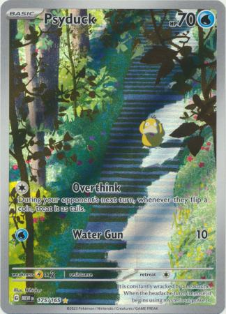 Pokemon Scarlet & Violet 151 Psyduck Art Rare (175/165)
