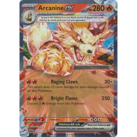 Pokemon kort Scarlet & Violet Base Set - Arcanine ex (32/198) - Pokedexet