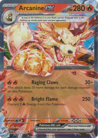 Pokemon Scarlet & Violet Base Set Arcanine ex (32/198)