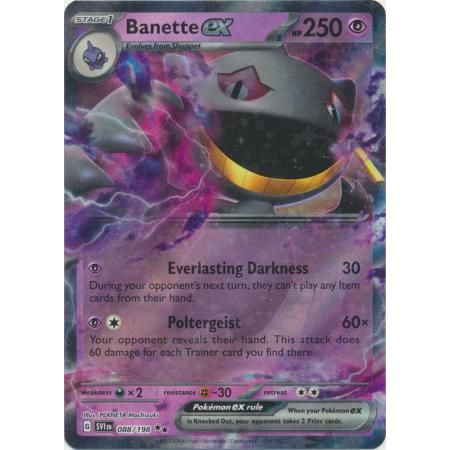 Pokemon kort Scarlet & Violet Base Set - Banette ex (88/198) - Pokedexet