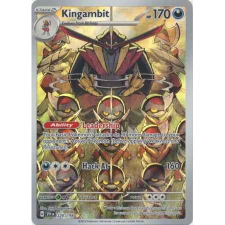 Pokemon kort Scarlet & Violet Base Set - Kingambit Art Rare (220/198) - Pokedexet