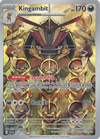 Pokemon Scarlet & Violet Base Set Kingambit Art Rare (220/198)