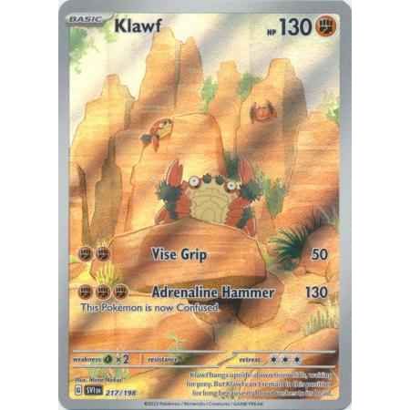 Pokemon kort Scarlet & Violet Base Set - Klawf Art Rare (217/198) - Pokedexet
