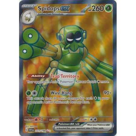 Pokemon kort Scarlet & Violet Base Set - Spidops ex Full Art (223/198) - Pokedexet