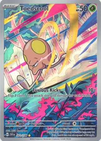 Pokemon Scarlet & Violet Base Set Toedscool Art Rare (201/198)