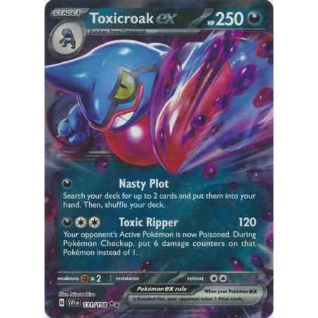Pokemon kort Scarlet & Violet Base Set - Toxicroak ex (131/198) - Pokedexet