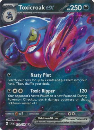 Pokemon Scarlet & Violet Base Set Toxicroak ex (131/198)