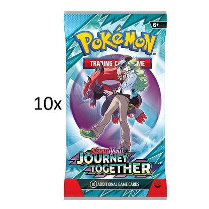 10x Pokemon Booster Packs - Scarlet & Violet Journey Together - Pokedexet