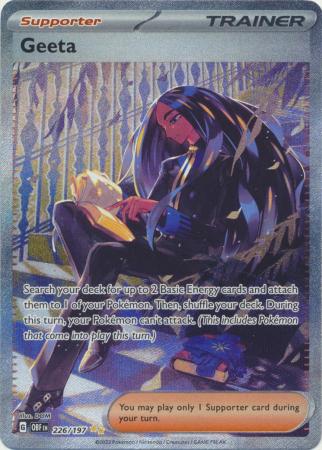 Pokemon Scarlet & Violet Obsidian Flames Geeta Full Art (226/197)
