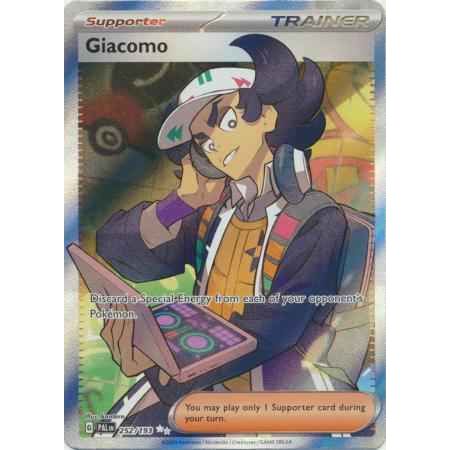 Pokemon kort Scarlet & Violet Paldea Evolved - Giacomo Full Art (252/193) - Pokedexet