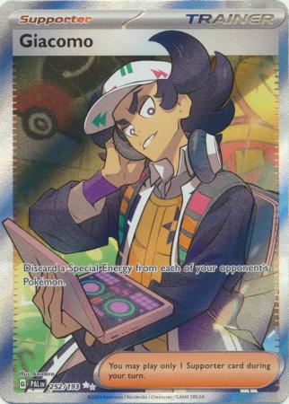 Pokemon Scarlet & Violet Paldea Evolved Giacomo Full Art (252/193)