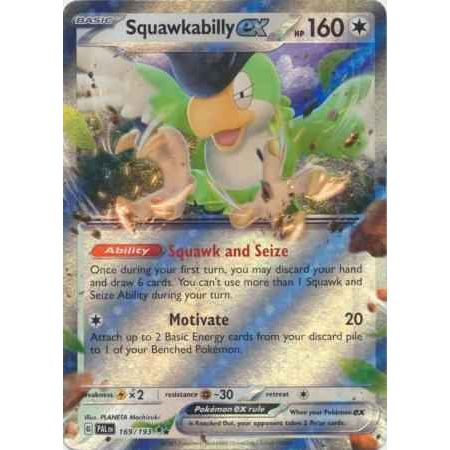 Pokemon kort Scarlet & Violet Paldea Evolved - Squawkabilly ex (169/193) - Pokedexet