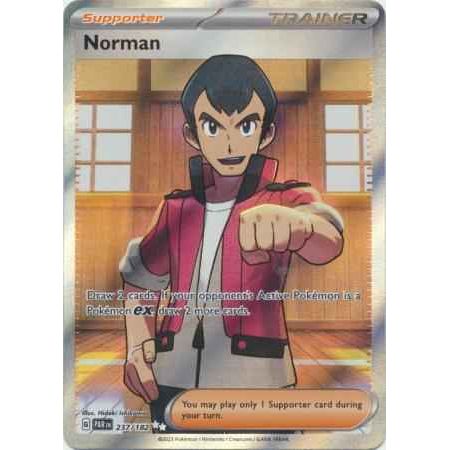 Pokemon kort Scarlet & Violet Paradox Rift - Norman Full Art (237/182) - Pokedexet