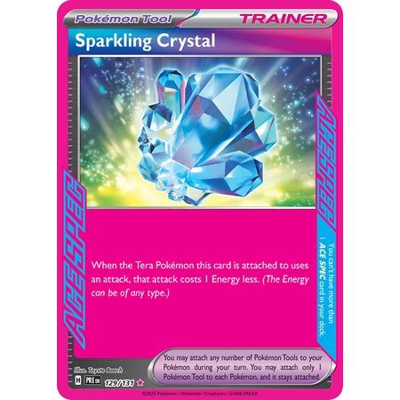 Pokemon kort Scarlet & Violet Prismatic Evolutions - Sparkling Crystal (129/131) - Pokedexet