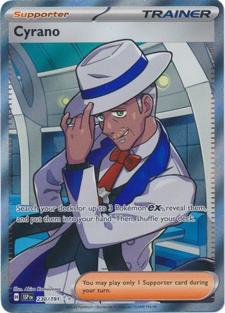 Pokemon Scarlet & Violet Surging Sparks Cyrano Full Art (230/191)