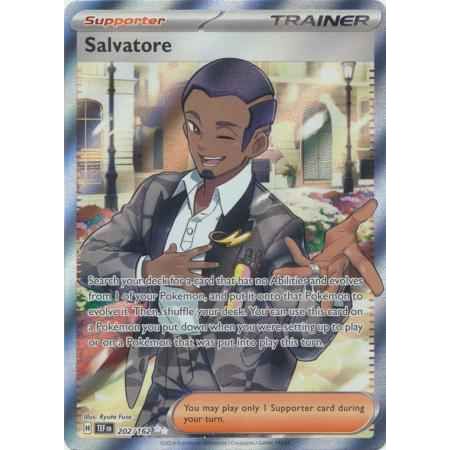 Pokemon kort Scarlet & Violet Temporal Forces - Salvatore Full Art (202/162) - Pokedexet