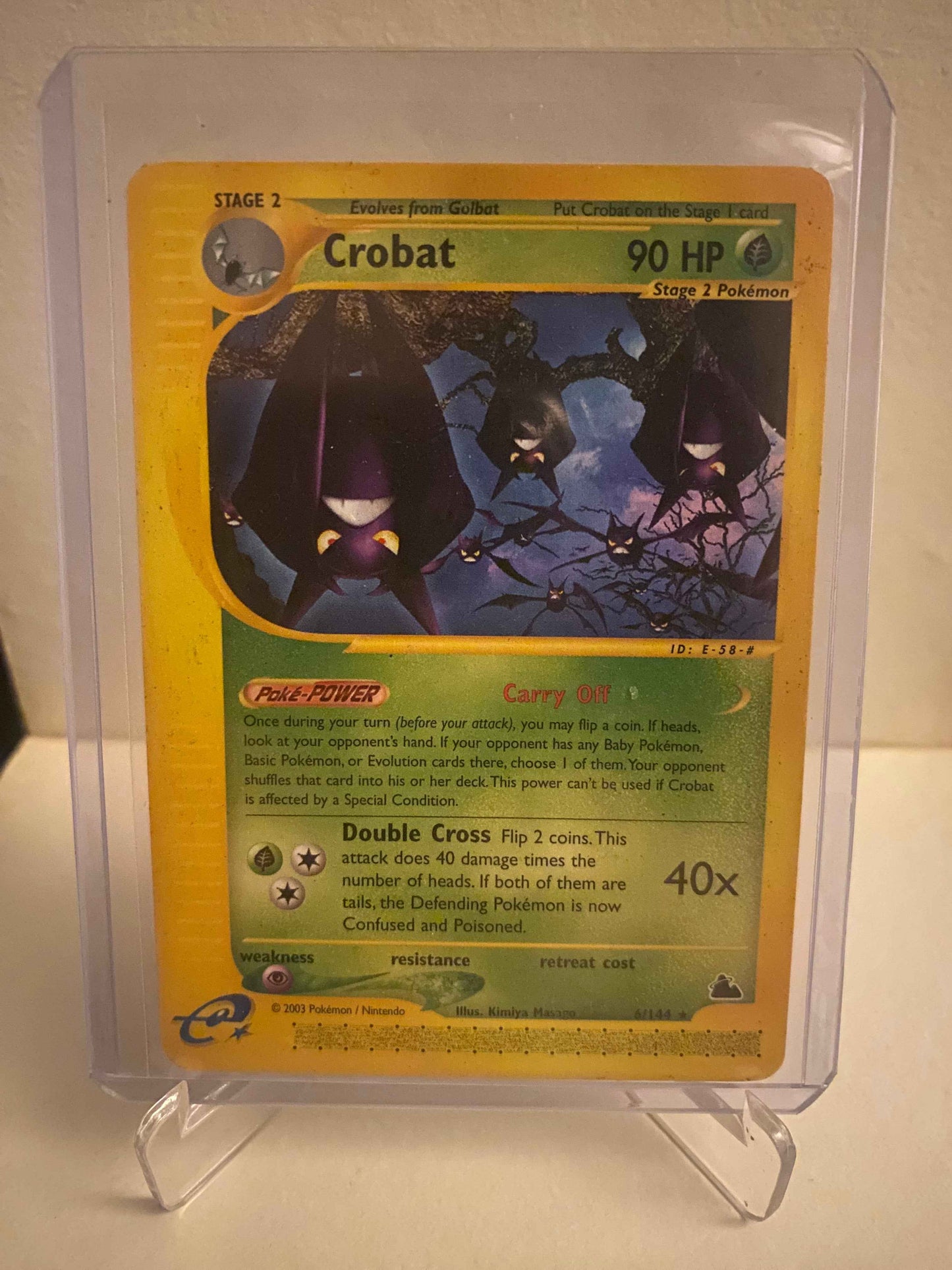 Pokemon kort Skyridge - Crobat (6/144) - Pokedexet
