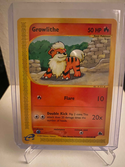Pokemon kort Skyridge - Growlithe (62/144) - Pokedexet