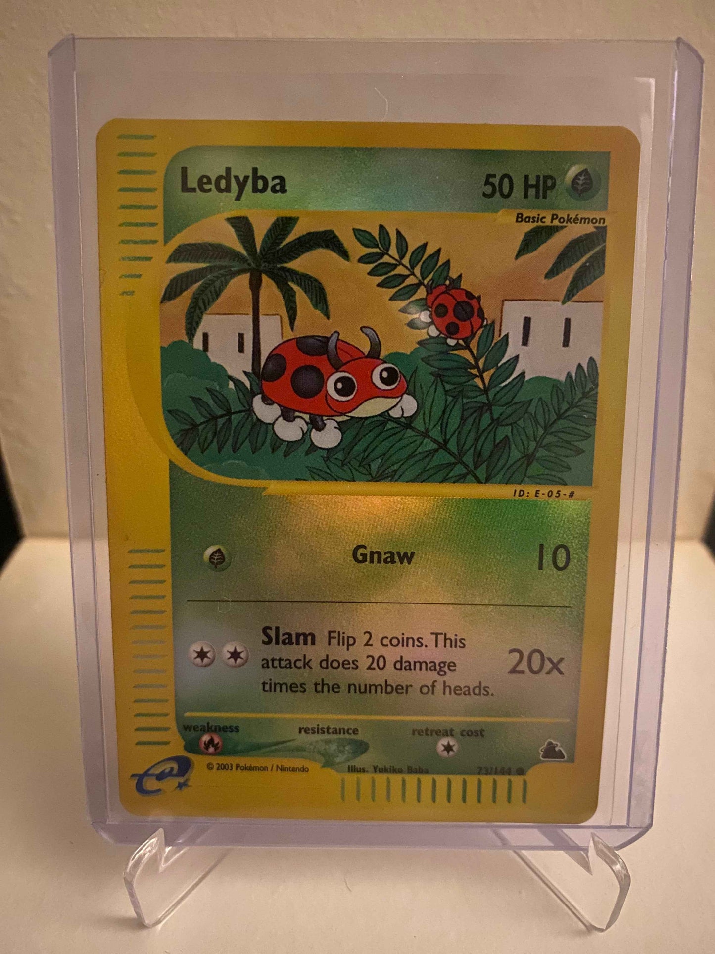 Pokemon kort Skyridge - Ledyba Reverse Holofoil (73/144) - Pokedexet