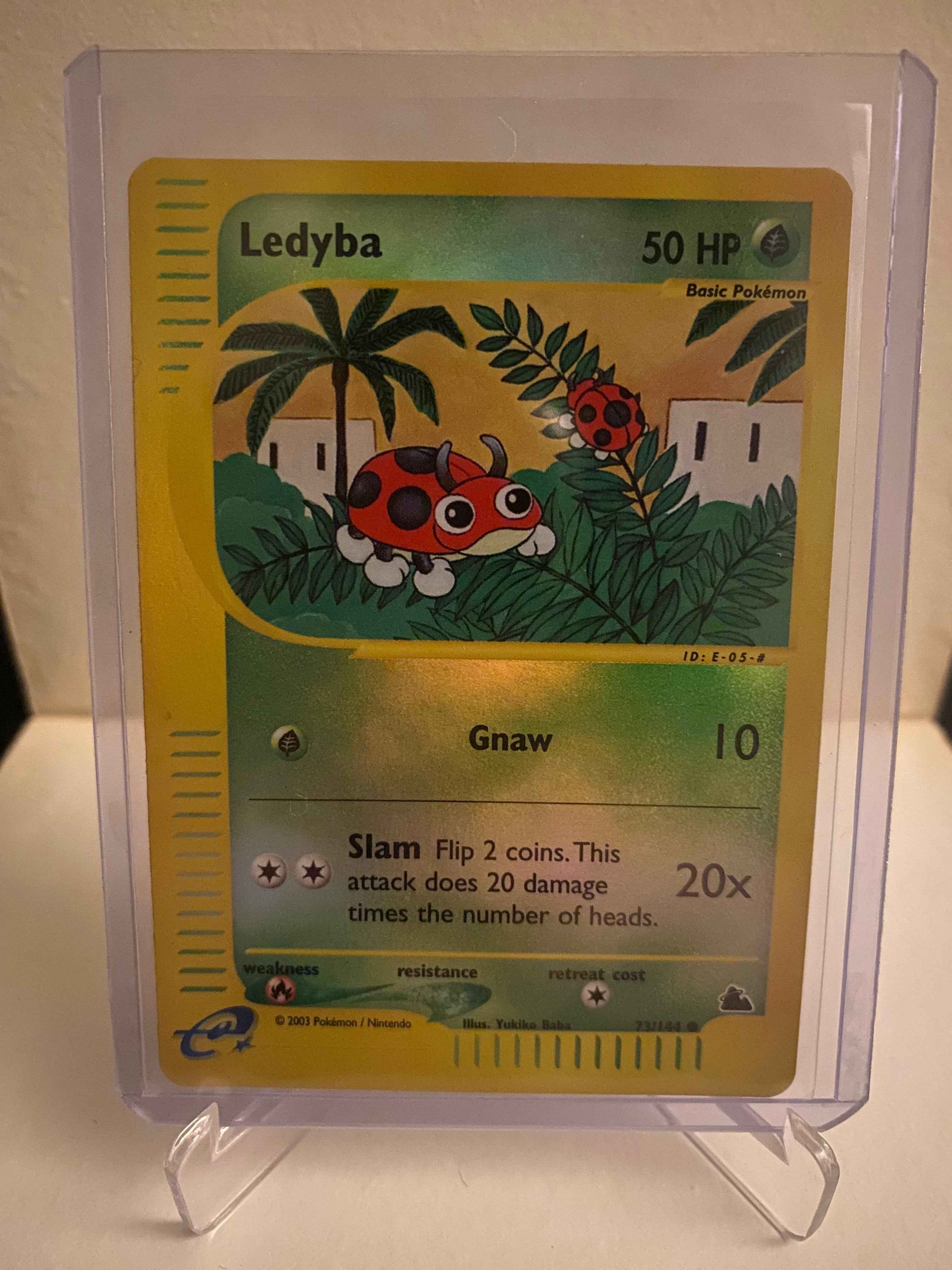 Pokemon kort Skyridge - Ledyba Reverse Holofoil (73/144) - Pokedexet
