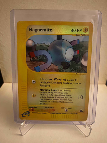 Pokemon kort Skyridge - Magnemite Reverse Holofoil (76/144) - Pokedexet