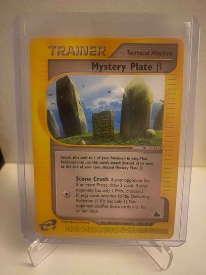 Pokemon kort Skyridge - Mystery Plate Beta (134/144) - Pokedexet